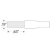 Double End Standard, Stainless Steel Brush And Fork Tip - SH-20KF