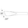 Double End Standard, Straight Flat Reamer And Beveled Scraper - SH-20L